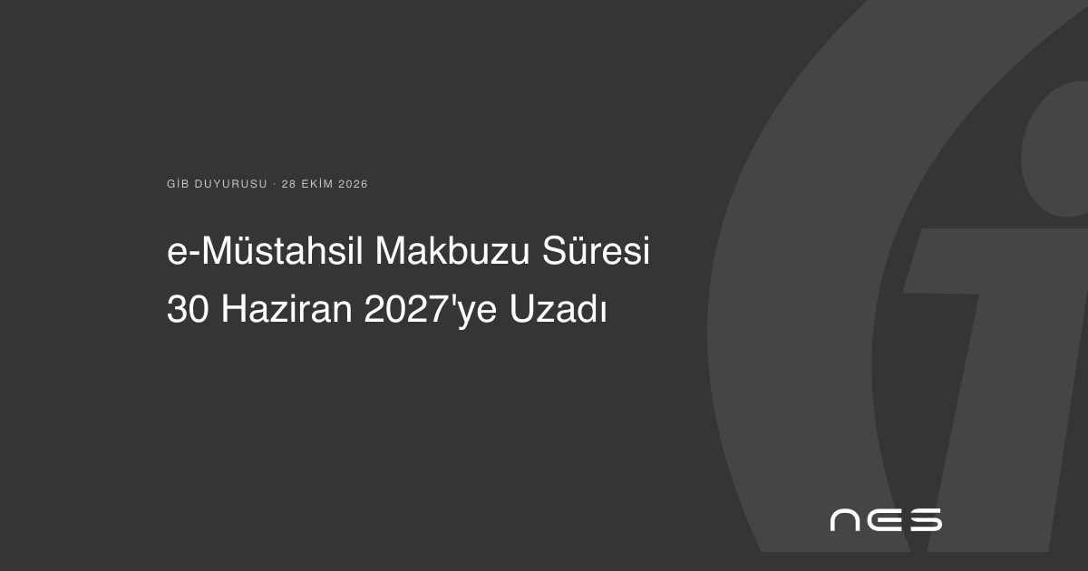 e-Müstahsil Makbuzunda SMS ile Doğrulamaya Geçiş Süresi 30 Haziran 2027'ye Uzatıldı