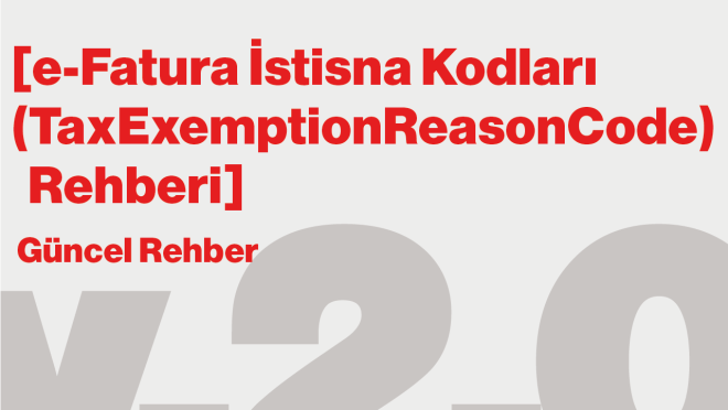 e-Fatura İstisna Kodları (15.09.2025)