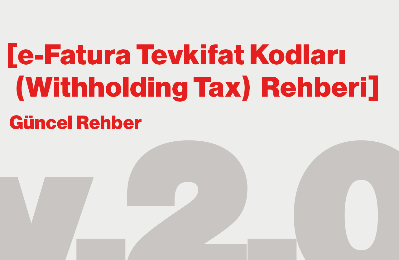 e-Fatura Tevkifat Kodları (15.09.2025)